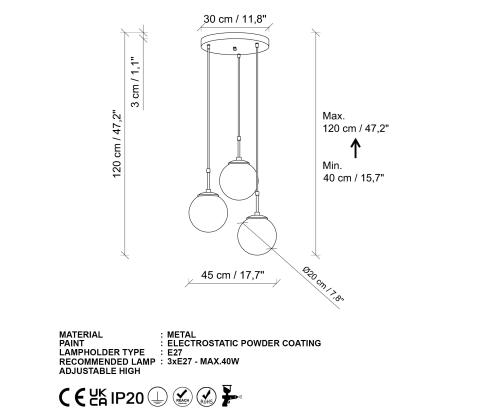 Valaisimet Orbıtal - 20-14047
