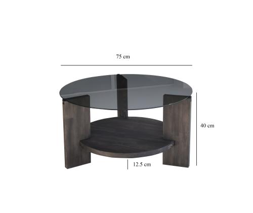 Sohvapöytä Mahal - Tummanharmaa