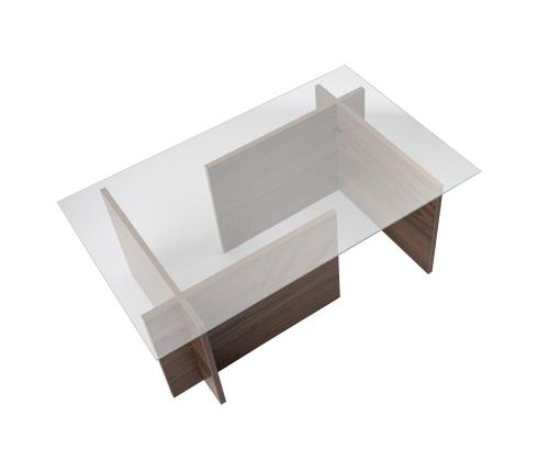 Sohvapöytä Vetrino - Venezia pähkinäpuu