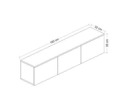 TV laud Neon - Valkoinen
