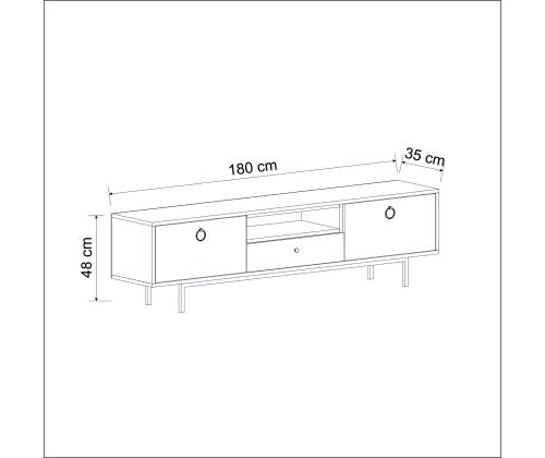TV laud Naturel - Antrasiitti