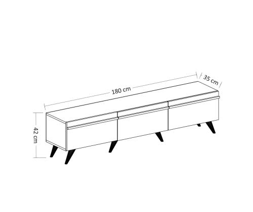 TV laud Valentina - Valkoinen