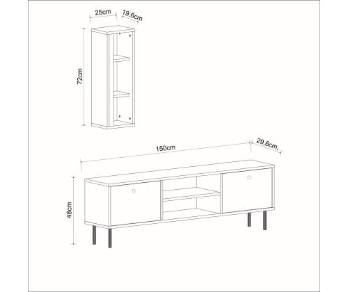 TV laud Bien - Valkoinen