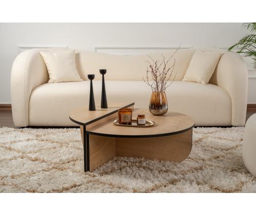 Sohvapöytä Orion - Honey Oak, Musta