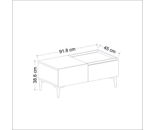 Sohvapöytä Mia - Antrasiitti