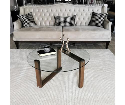 Sohvapöytä Yuvarlak Cam Orta Sehpa S300