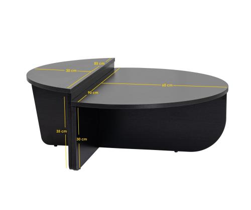 Sohvapöytä Orion - Puu, Musta V2