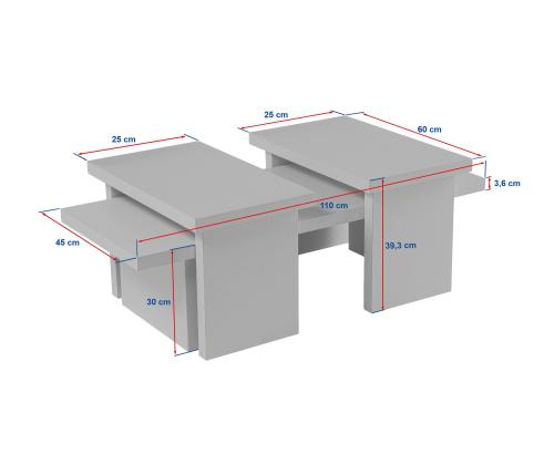Sohvapöytä Sanctuary - Wood White