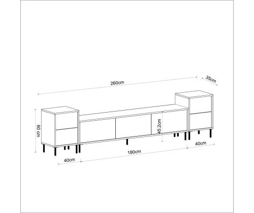 TV-pöytä Imaj - Valkoinen, marmori