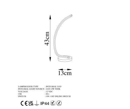Pöytävalaisin Bevel - 13321