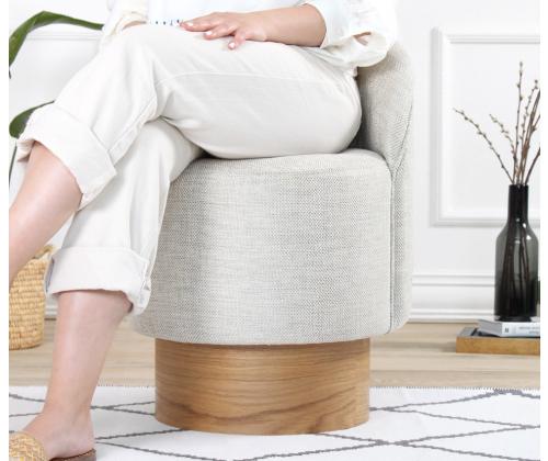 Barren Puf - vaaleanharmaa