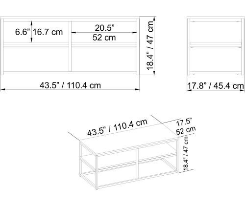 Sohvapöytä Forteaus - Kulta