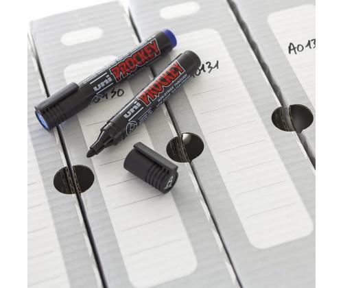 Pysyvä tussi kartiomaisella kärjellä UNI-BALL Prockey PM122 sininen