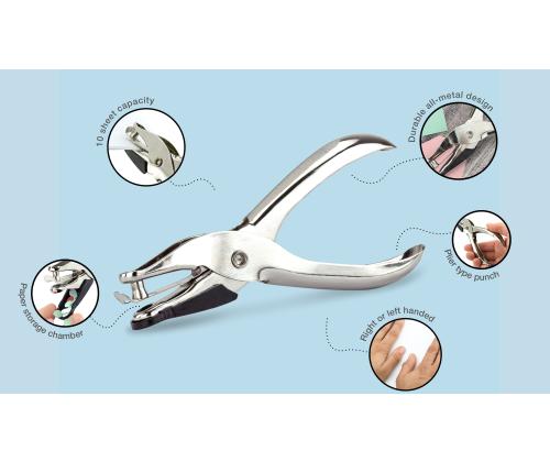 Reikäpistooli 1 reikäpistooli RAPESCO 25, 10 lehteä