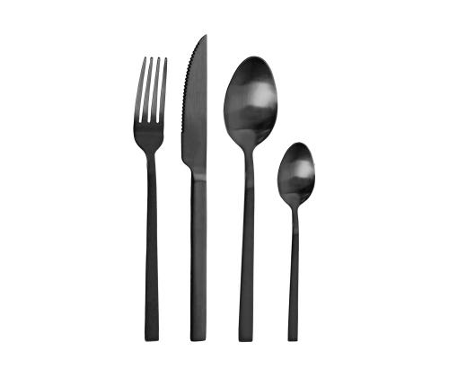 BEST ruokailuvälinesarja Duke Carbon 24 kpl (Pintinox)