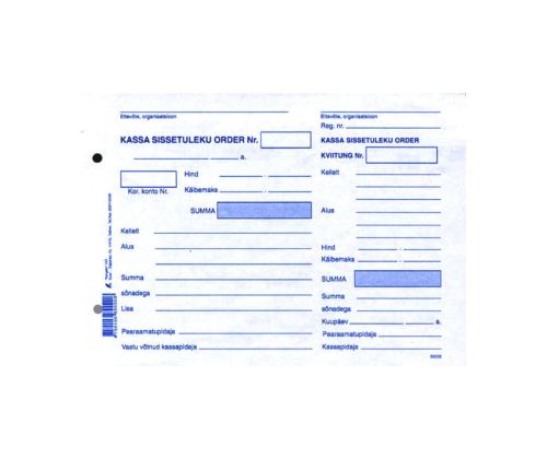 Lomake A5 kassakuittimääräys 100 sivua