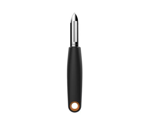 Fiskars Functional Form 1014418 Kiinteä teräinen kuorimaveitsi, musta
