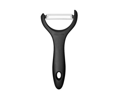 Fiskars Essential 1065599 Y-muotoinen kuorimaveitsi, musta