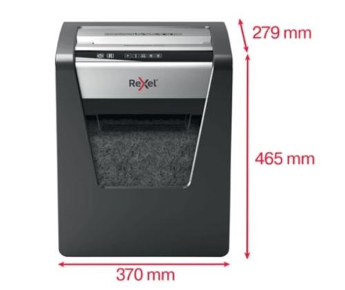 Rexel Momentum X415 paperisilppuri Ristisilppuava 4x40mm, P4, harmaa/musta