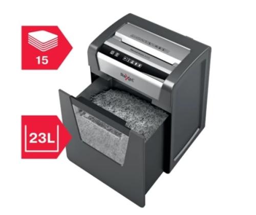 Rexel Momentum X415 paperisilppuri Ristisilppuava 4x40mm, P4, harmaa/musta