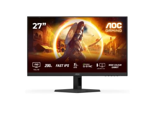 AOC G4 27G4HRE -näyttö 27'' Fast IPS FHD 1920x1080, 1 ms, 300 cd/m2, 200 Hz, musta, musta