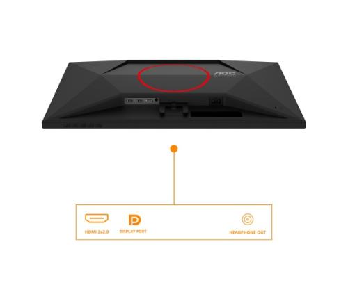 AOC G4 27G4HRE -näyttö 27'' Fast IPS FHD 1920x1080, 1 ms, 300 cd/m2, 200 Hz, musta, musta