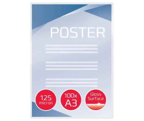 Laminointipussi GBC A3 125 Micron, kirkas (100 kpl)