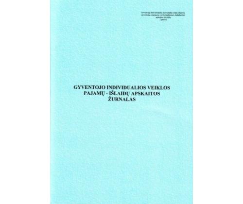 Gyventojų individualios veiklos pajamų-išlaidų apskaitos žurnalas, A4 (24) 0720-064