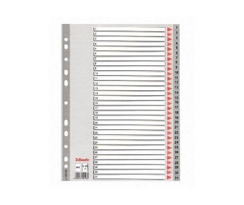 Jakaja Esselte PP, A4, numerot 1-31, muovia