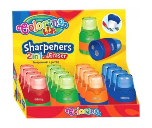Colorino teroitin ja pyyhekumi 2in1