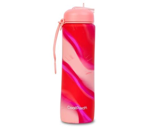 COOLPACK Silikon vesipullo Pumppu 600 ml Girls Pink