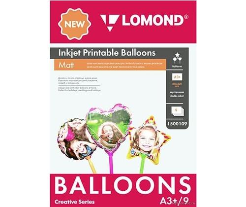 Lomond Inkjet Printable Baloons A3+, 9 arkkia (pallo/sydän/tähti) kaksipuolinen