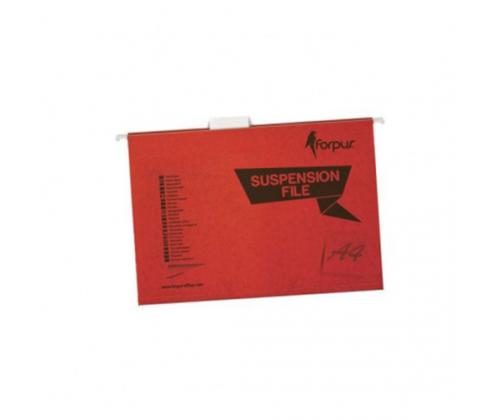 Ripustettava kansio Forpus, A4, punainen