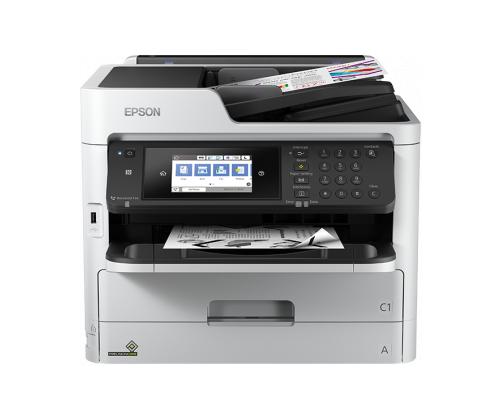 Epson WorkForce Pro WF-M5799DWF tulostin mustesuihkutulostin mustavalkoinen monitoimilaite A4, laskuri 100K-180K (käytetty) (Käytetty)