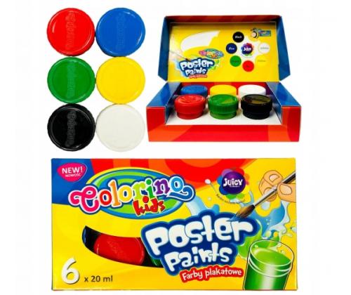 Colorino Kids Poster maalit 6 väriä 20 ml
