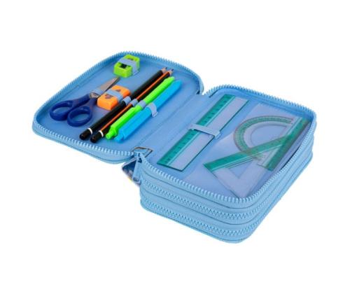 Kolmikerroksinen kynäkotelo laitteilla CoolPack Jumper 3 DAISY SUN