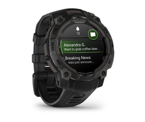 Garmin Instinct 3 -älykello 45 mm AMOLED musta, musta ranneke