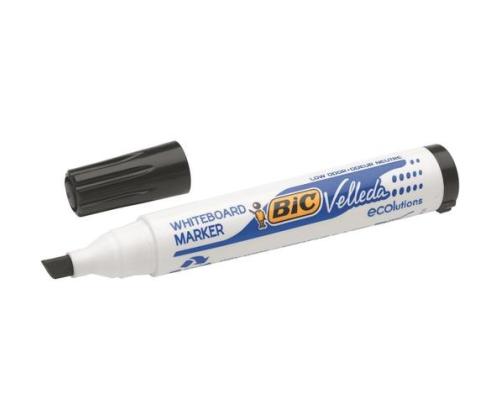 Tahvlimarker BIC Velleda, 3,7-5,5 mm kartiomaiset ots, must 1 tk