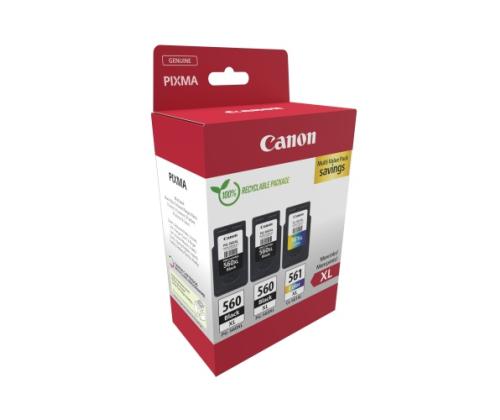 Canon PG-560XL/CL-561XL (3712C009) mustekasettien monipakkaus, BK/CMY