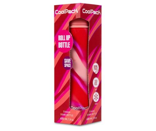 COOLPACK Silikon vesipullo Pumppu 600 ml Girls Pink