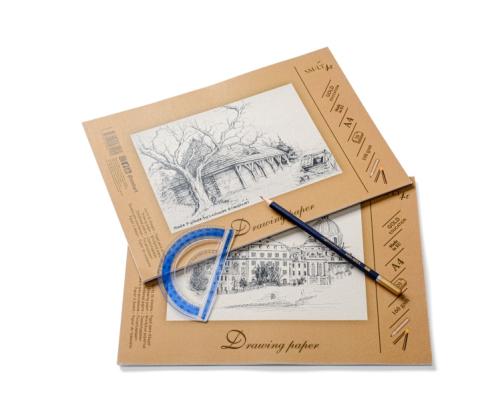 Piirustus- ja luonnospaperi SMLT A4, 160 g/m2, 20 arkkia, liimattu