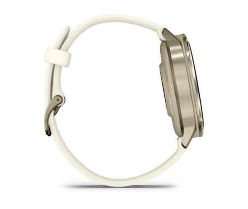 Garmin Venu 4 älykello 41 mm Lunar Gold / Bone silikoniranneke silikoniranneke