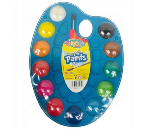 COLORINO Kids Vesiväripaletti 12 väriä