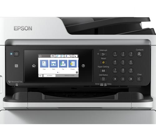 Epson WorkForce Pro WF-M5799DWF tulostin mustesuihkutulostin mustavalkoinen monitoimilaite A4, laskuri 100K-180K (käytetty) (Käytetty)
