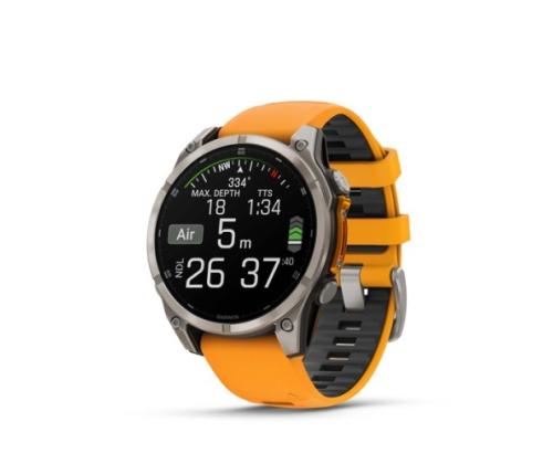Garmin Fenix 8 älykello 47 mm AMOLED Sapphire,Titanium,Spark oranssi / grafiitti silikoni ranneke