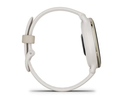 Garmin Vivoactive 5 -älykello 30,4 mm Cream Gold Alumiini, norsunluunvärinen kotelo ja silikoniranneke