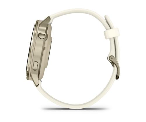 Garmin Venu 4 älykello 41 mm Lunar Gold / Bone silikoniranneke silikoniranneke