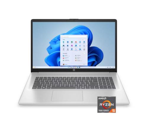 HP 17-cp2025 17.3'' FHD AMD Ryzen 5 7520U 8GB 512GB SSD W11H, luonnonhopea HP 17.3'' FHD AMD Ryzen 5 7520U 8GB 512GB SSD W11H, luonnonhopea HP 17.3'' FHD AMD Ryzen 5 7520U 8GB 512GB SSD W11H, luonnonhopea