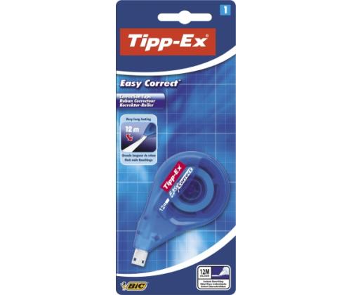 BIC korjausteippi TIPP-Ex Easy Correct 4,2mm x 12m, läpipainopakkaus 1 kpl.