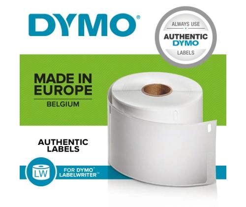 Dymo 11355 (S0722550) tarrat 19 x 51 mm, 1 rulla x 500 tarraa, valkoinen